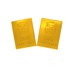 Load image into Gallery viewer, 1 Gram SHIB2 .9999 Gold Snap Bar