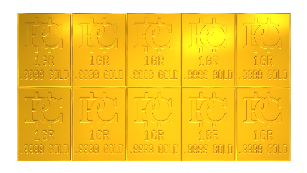 10 Grain Gold Snap Bar .9999 Pure Gold