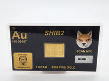 Load image into Gallery viewer, 1 Gram SHIB2 .9999 Gold Snap Bar