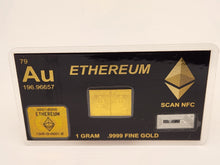 Load image into Gallery viewer, Ethereum 1 Gram Gold Snap Bar Two 7.5 Grain Bars .9999 Pure Gold