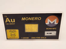 Load image into Gallery viewer, Monero 1 Gram Gold Snap Bar Two 7.5 Grain Bars .9999 Pure Gold