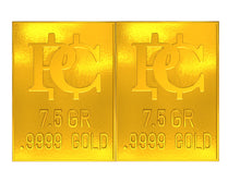 Load image into Gallery viewer, 1 Gram Gold Snap Bar Two 7.5 Grain Bars