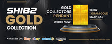 Load image into Gallery viewer, 1 Gram SHIB2 .9999 Gold Snap Bar