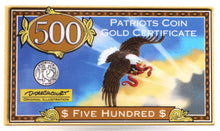 Load image into Gallery viewer, $500 Gold Certificate