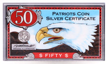 Load image into Gallery viewer, $50 Silver Certificate