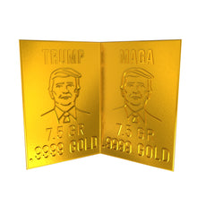 Load image into Gallery viewer, 1 Gram Trump Gold Snap Bar Two 7.5 Grain Bars