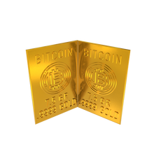 Load image into Gallery viewer, Bitcoin 1 Gram Gold Snap Bar Two 7.5 Grain Bars .9999 Pure Gold