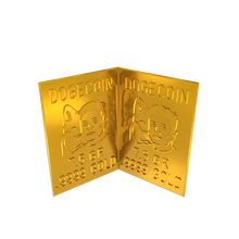 Load image into Gallery viewer, Dogecoin 1 Gram Gold Snap Bar Two 7.5 Grain Bars .9999 Pure Gold
