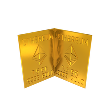 Load image into Gallery viewer, Ethereum 1 Gram Gold Snap Bar Two 7.5 Grain Bars .9999 Pure Gold