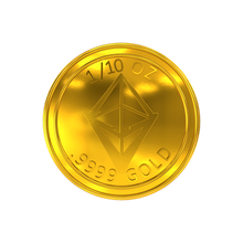 Load image into Gallery viewer, 1/10oz VSG Crypto .9999 Pure Gold Coin