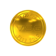 Load image into Gallery viewer, 1/20oz VSG Crypto .9999 Pure Gold Coin