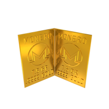 Load image into Gallery viewer, Monero 1 Gram Gold Snap Bar Two 7.5 Grain Bars .9999 Pure Gold