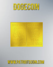Load and play video in Gallery viewer, Dogecoin 1 Gram Gold Snap Bar Two 7.5 Grain Bars .9999 Pure Gold