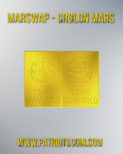 Load and play video in Gallery viewer, Marswap 1 Gram Gold Snap Bar Two 7.5 Grain Bars .9999 Pure Gold