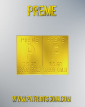 Load and play video in Gallery viewer, Preme 1 Gram Gold Snap Bar Two 7.5 Grain Bars .9999 Pure Gold
