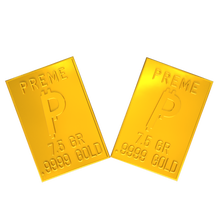 Load image into Gallery viewer, Preme 1 Gram Gold Snap Bar Two 7.5 Grain Bars .9999 Pure Gold