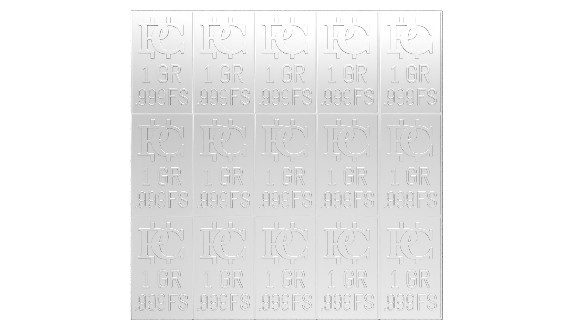 One Gram Divisible Silver Bar .999 Silver Bars (15 grains) – Patriots Coin