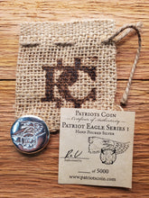 Load image into Gallery viewer, patriots-coin-eagle-1-1oz-hand-poured-silver-coa-limited-mintage-999-silversilver-coin