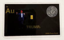 Load image into Gallery viewer, Elon and Trump 1/4 Grain Gold Collection Trading Card - Limited Edition Collectible
