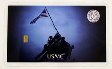 Load image into Gallery viewer, USMC 1/4 Grain Gold Collection Trading Card - Limited Edition Collectible
