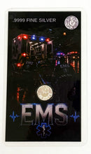 Load image into Gallery viewer, EMS Trading Card with One Grain Silver Round - Collectible Silver Card
