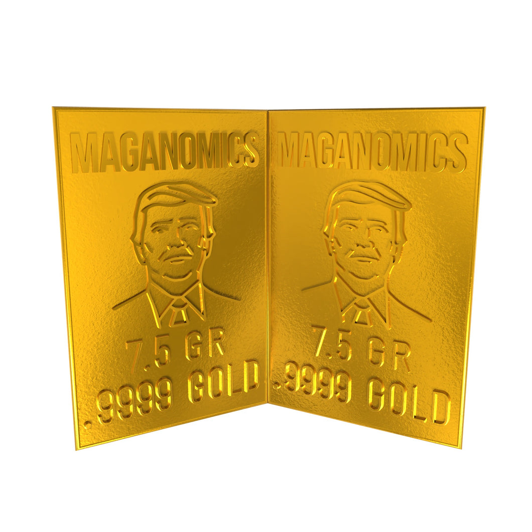 1 Gram Maganomics Gold Snap Bar Two 7.5 Grain Bars