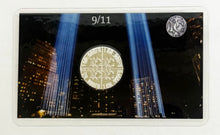 Load image into Gallery viewer, 911 Trading Card with .999 Silver Round - Collectible Gift for Remembrance
