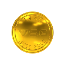 Load image into Gallery viewer, 1/4oz VSG Crypto .9999 Pure Gold Coin
