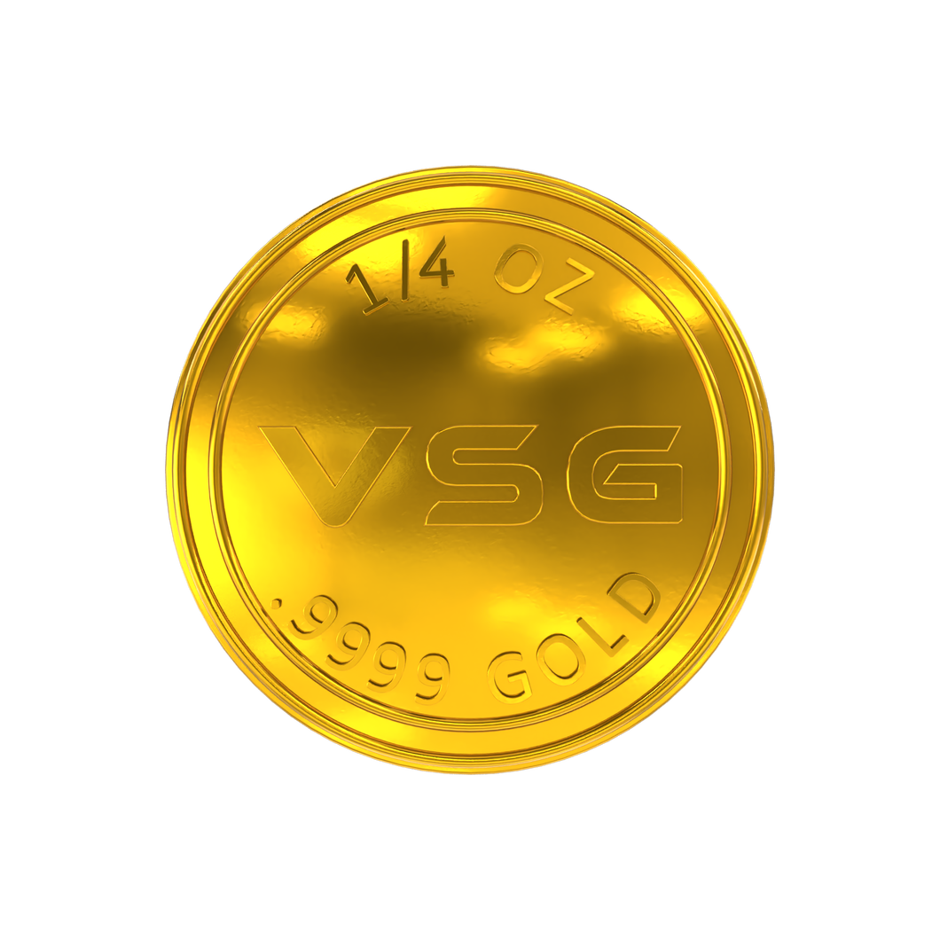 1/4oz VSG Crypto .9999 Pure Gold Coin