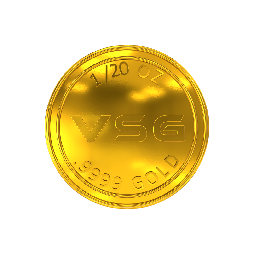 1/20oz VSG Crypto .9999 Pure Gold Coin