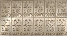 Load image into Gallery viewer, 6 Pack of 12 One Grain Divisible Silver Bar .999 Fine Silver Bars
