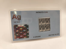 Load image into Gallery viewer, 6 Pack of 6 One Grain Divisible Silver Bar .999 Silver Bars, Snaps Apart
